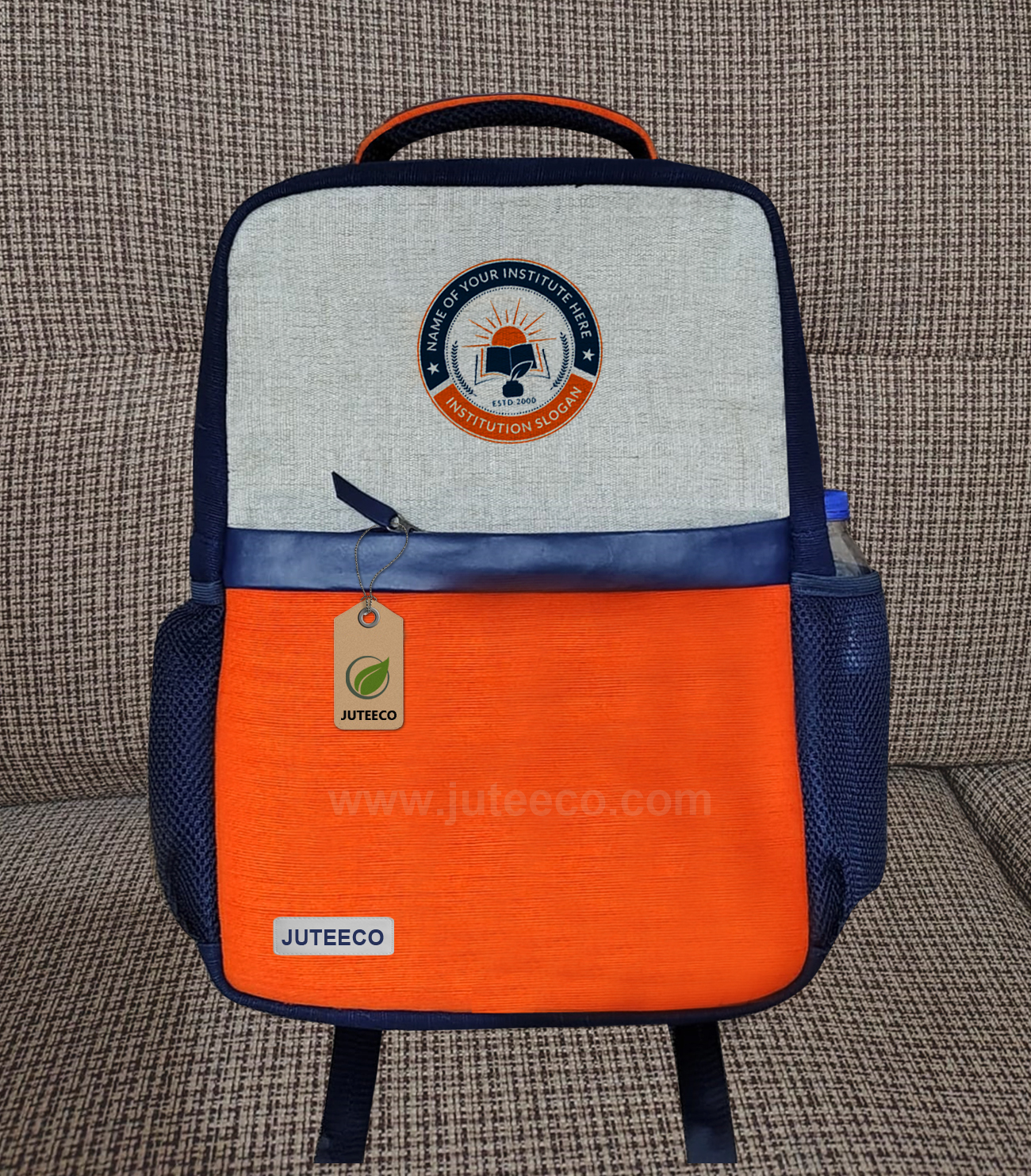 Jute Backpack School Bag by JUTEECO BD525A1