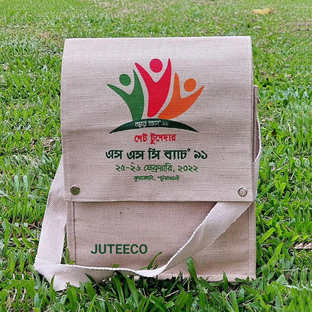 Jute Messenger Bag MB401 by JUTEECO